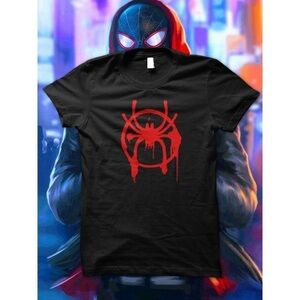 Miles Morales Spider Verse Tshirt Marvel Spider Man Shirt